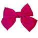 1PC Women Hair Bows Spring Barrette Hair Clip Satin Hair Clip for Women Girls Daily Use (Rose Red)