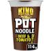  Pot Noodle Pot Noodle King Bundle | Chicken & Mushroom Pot 114g | Bombay Bad Boy 114g | Original Curry 114g | Beef & Tomato 114g | Total of 4 x 114g noodles - Buy Online on GoSupps.com