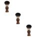 Beaupretty 3st Bart cleaning brush -Nagel-Charms Saur F r Men Hands for soft styling beards men Beard brush Razor brushes Beauty-Tools Man Holzern