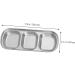 Ciieeo 6 Pcs Seasoning Dish Seasoning Plate Metal Small Appetizer Dish Sauce Dish Stainless Steel Dipping Bowls Metal Condiment Dishes Wasabi 304 Stainless Steel Japan Household 20x8cmx2pcs As Shownx2pcs - Buy Online on GoSupps.com