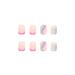 24PCS Green Square French False Acrylic Glossy Press on Nails for Women and Girls - Buy Online on GoSupps.com