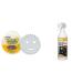 Scrub Daddy Power Paste All Purpose Cleaning Product - Cleaner for Oven Glass Kitchen & HG Grill Barbecue & Oven Cleaner Spray by HG Cleaning Products Heavy Duty Degreaser Spray 2 Count (Pack of 1) + Barbecue & Oven Cleaner Spray