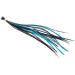 20 XXL Long 11-13 Inch Real Feather Hair Extensions in Blue Naturals - Includes Rings & Loop for Easy Application - Buy Online on GoSupps.com