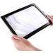 Magnifier Hd Led Lamp Desktop Magnifying Glass with Lamp for The Elderly Reading Newspaper A4 Desktop Enlargement Mirror Rectangular Full Page Reading Book with Large Handheld Bracket Magnifyi Lofty