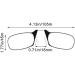 Shop Slim Armless Reading Glasses for Men & Women | Portable Case | Mini Nose Glasses - International Shipping - Buy Online on GoSupps.com