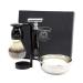 Premium Men's Shaving Set - Silver Tip Brush Stainless Steel Bowl & Stand | Luxury Grooming Essentials - Buy Online on GoSupps.com