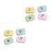 Solustrie 8 pc. Colored contact lenses eye care holder Cases travel case for contact lenses portable suitcase contact lens container cleaning case container eye-catching duplex box eye protection