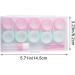 Haowul 5 Couples Contact Lenses Case - Stylish Travel Eye Lens Box in Pink & Green for Women - Ideal Contact Lens Storage - Buy Online on GoSupps.com