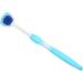 Tongue Cleaner Brush - Silicone Oral Hygiene Tool for Adults | Long Handle - Blue - Buy Online on GoSupps.com