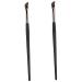 Didiseaon 2pcs Eyebrow Brush Makeup Brush Eye Liner Brush Angled Concealer Brush Flat Fine Tip Miss