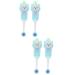 Healeved 4 pieces of children's toothbrush with soft bristle manual children's toothbrush & travel toothbrush soft toothbrush for children toothbrush sleeves for toddlers caricature