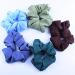 12-Piece Colorful Chiffon Scrunchies Set | Elastic Hair Ties & Bands for Women & Girls | Stylish Ponytail Accessories - Buy Online on GoSupps.com