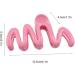 Limtula Candy Color Curved Shape Hair Claw for Girls High Ponytail Anti-Slip Hair Clutcher for Teens Taking Photo Hair Pins Lacquer cream yellow - Buy Online on GoSupps.com