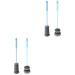 Homsfou 4 pieces of glass carafs flower vase made of glass clear vases for flowers glass washing brush glass cleaner glass water bottle bottle brush sponge cleaning brush cup of milk cup baby (1 Pack) as shown
