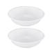 KOFEEGO Wax Warmer Replacement Bowl and Ceramic Oil Burner with Candle Warmer Plate - Wax Melter (2 Pack 4") White