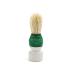 Ruilogod Green Wood Handle Mini Bristle Portable Beard Mustache Brush Clean Tool for Men