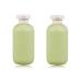UMETASS 6.8oz Squeeze Bottles with Flip Cap, Refillable Plastic Travel Bottles for Creams, Lotion, Shampoo, Conditioner (2 Pcs) Green 200ml/6.8oz