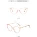 SERONI Metal Temples Tr90 Cat Eye Blue Light Blocking Glasses for Women & Men - Anti UV Ray Computer & Reading Glasses 62mm Pink - Buy Online on GoSupps.com