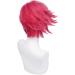 Spiky Magenta Cosplay Wig for Vi - League of Legends Arcane Rose Red Short Wig | Best Quality & Fast Shipping Worldwide - Buy Online on GoSupps.com
