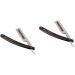 Beavorty 2-Piece Razor Set for Eyebrows & Haircuts Straight Razor for Men & Women - Buy Online on GoSupps.com