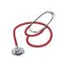 Dixie EMS Single Head Lightweight Stethoscope, Latex Free, for Doctors, Nurses, Students, Medical and Home Use - Red
