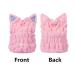 OrangeTag 2Pcs Ultra Absorbent Microfiber Hair Towel Wrap with Cute Kitty Ears for Women & Girls | Quick Drying Bath Tool Hat - Buy Online on GoSupps.com