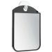 mDesign Bathroom Shower Suction Fog Away Shaving Mirror - Black/Brushed - Anti-Fog Technology - Buy Online on GoSupps.com