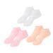FRCOLOR 6 Pairs Gel Socks White Socks Lotion Socks Boat Socks Made of Gel Gel Socks Men Socks Elastic Gel Socks Socks for Heels Moisturising Sebs Women's Ripstop Socks