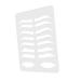 SOESFOUFU Eyebrow Stencil Plate Eyebrow Shaping Template Eyebrow Shape Practice Mold Lip Stencil Mold Eyebrow Size Acrylic Accessories