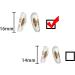 HICYCLE2 Ray-Ban Replacement Nose Pads for Aviator RB3025 RB3539 RB3026 RB3447 RB4263 RB3548 RB3716 - Sunglasses Repair Kit with Bonus Bag - 2 Pairs Gold - Buy Online on GoSupps.com