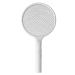 Summer Battery Power Electric Fly Swatter Electric Pest Repeller Bug Zapper Racket Wireless Long Handle Mosquito Killer for Room White