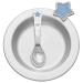 DANFORTH - Celestial Blue Dish & Spoon Set - Handspun Pewter - Gift Boxed - Made in USA