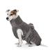 Lill's dog wadder 100% organic cotton bathrobe dog extra absorbent stone gray (gray) (XXS: 40 cm back length) XXS: 40 cm back length stone gray (gray)
