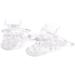 Banziaju Clear Plastic Clip Schnuller Holder | 10PCs Dummy Clips for Crafting Supplies & Tools | Durable Badge Clips for Long-lasting Use - Buy Online on GoSupps.com
