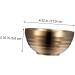 Zerodeko 3 Pcs Stainless Steel Double Bowl Salad Bowl Metal Bowl Pot Soup Container Child Thicken Mixing Bowl 11x11cmx3pcs Goldenx3pcs - Buy Online on GoSupps.com