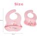Vicloon Silicone Baby Bib - Waterproof & Adjustable Weaning Bib with Food Catcher Pocket - Unisex Toddler Bib (Pink) - Buy Online on GoSupps.com