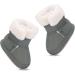 LACOFIA Baby Winter Booties Shoes - 12-18 Months, Gray | Infant Anti-slip Soft Sole Slipper Booties Crib Shoes - Buy Online on GoSupps.com
