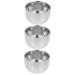 Solustre 3st Bartbrush bowl soap for razor cup men shaving equipment Razor cup made of metal shaving shaving bowl shaving soap shaving shaving shaving household aluminum man silverx3stk 7.2x7.2x5cmx3pcs