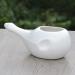 Ancient Impex Ceramic Neti Pot for Nasal Cleansing Without Handle + 5 Sachets Neti Salt - White Color Holds 300.00 Ml(10.14 Fl Oz) Capacity - Buy Online on GoSupps.com