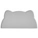 Septillar bowl underlay cat dog 52x30 cm silicone waterproof feed pad slipproof feed bowls water bowl cat mat (dark gray) dark gray 52x30 cm