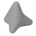 Silicone massage ball trigger point presser massage device pain relief hand muscle relax fascia ball hand massage exercise therapy for muscle pain (gray)