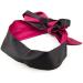 Satin U Shape Blindfold Sleep Mask - Black, Comfortable Eye Band Blinder 57''L*2.9''W - Buy Online on GoSupps.com