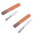 2 Sets Stainless Steel Nail File Emery Board Files Manicure Polish Tools File Manicure File Tool Nails Kits Manicure Tools Nail Polishing Strips Files Sanding Bar Handheld