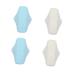 Minkissy 4 pieces mesh cloth women bandage reusable pad washable ladies bandage.