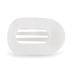 Women Hair Claw Bendable Teeth Strong Grip Flat Design Hair Clip Anti-slip Secure Hold Hairpin Hair Accessory White