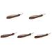 Frcolor 5 pieces of stainless steel rasier knife foldable for hairdressing shop foldable blade safety blade razor holder for daily use barber razor