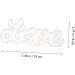 STOBOK Letter Stencil Alphabet Casting Mold Foot Charm White Crystal Mother Accessories White 19.7X9.2X1.6CM - Buy Online on GoSupps.com