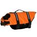 Dog life jacket swimming safety coat swimming vest lifeguard with grip for small dog puppies big dog (orange xs) xs orange