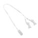 Hearing Aid Clips Transparent Sound Aid Rope Clip BTE A675 Fixation Rope Hearing Aid Anti Lost Lanyard (Binaural)