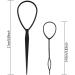 4 Pairs Hair Tail Tools Hair Braid Accessories Ponytail Maker for women Girs French Braid Tool Loop for Hair Styling (4 Colors Set) - Buy Online on GoSupps.com
